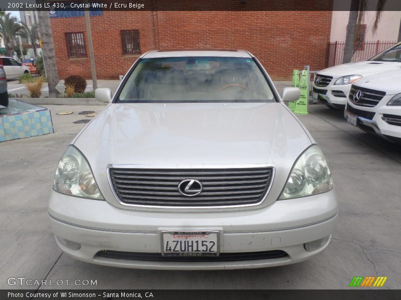 Crystal White / Ecru Beige 2002 Lexus LS 430