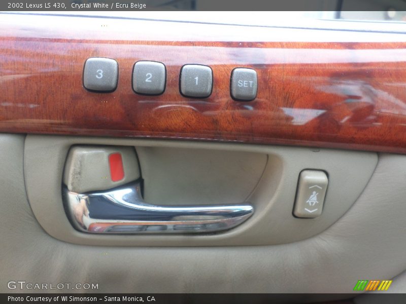 Crystal White / Ecru Beige 2002 Lexus LS 430