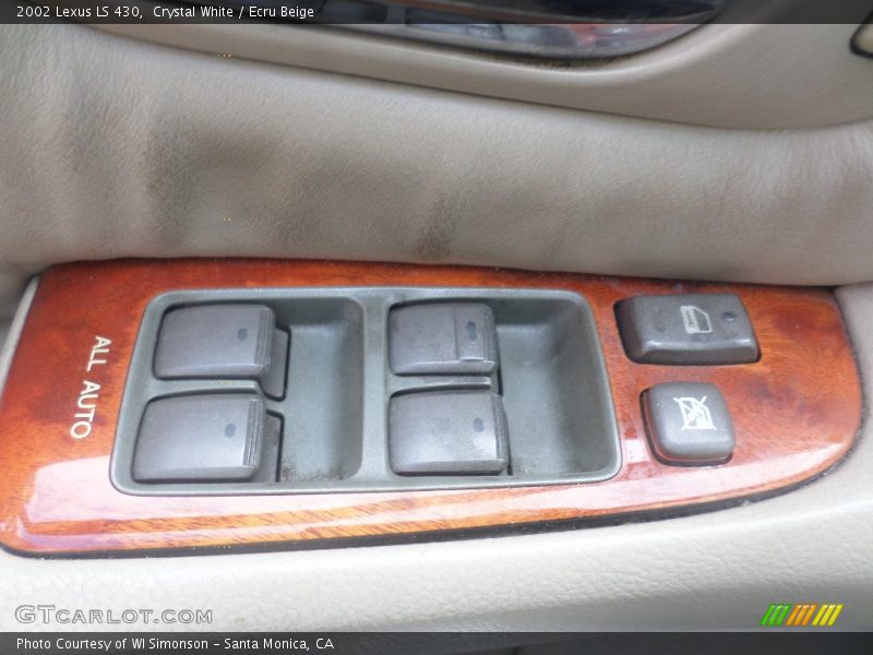 Crystal White / Ecru Beige 2002 Lexus LS 430