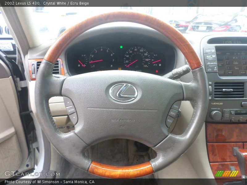 Crystal White / Ecru Beige 2002 Lexus LS 430