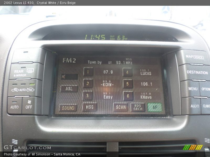 Crystal White / Ecru Beige 2002 Lexus LS 430