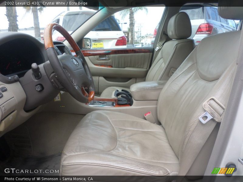 Crystal White / Ecru Beige 2002 Lexus LS 430
