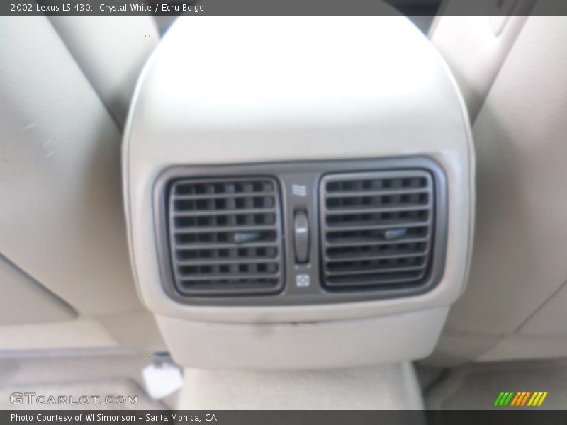 Crystal White / Ecru Beige 2002 Lexus LS 430