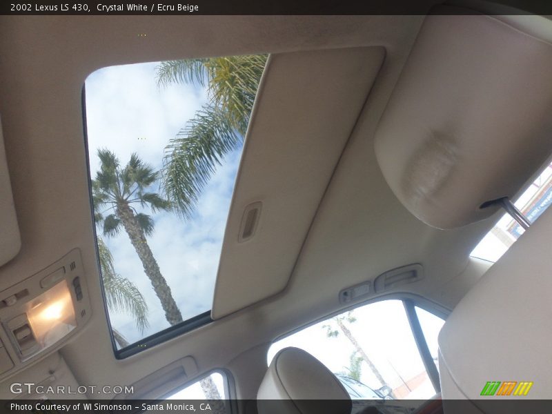 Crystal White / Ecru Beige 2002 Lexus LS 430
