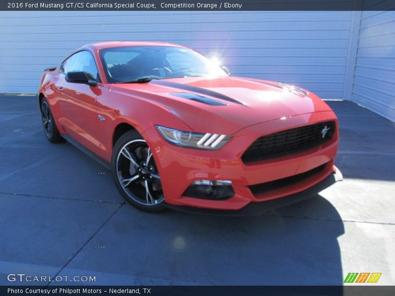 Competition Orange / Ebony 2016 Ford Mustang GT/CS California Special Coupe