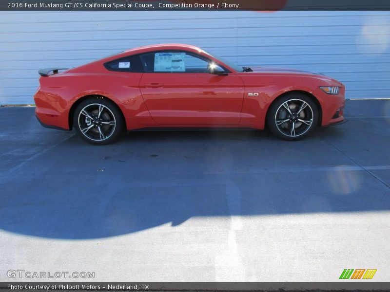 Competition Orange / Ebony 2016 Ford Mustang GT/CS California Special Coupe