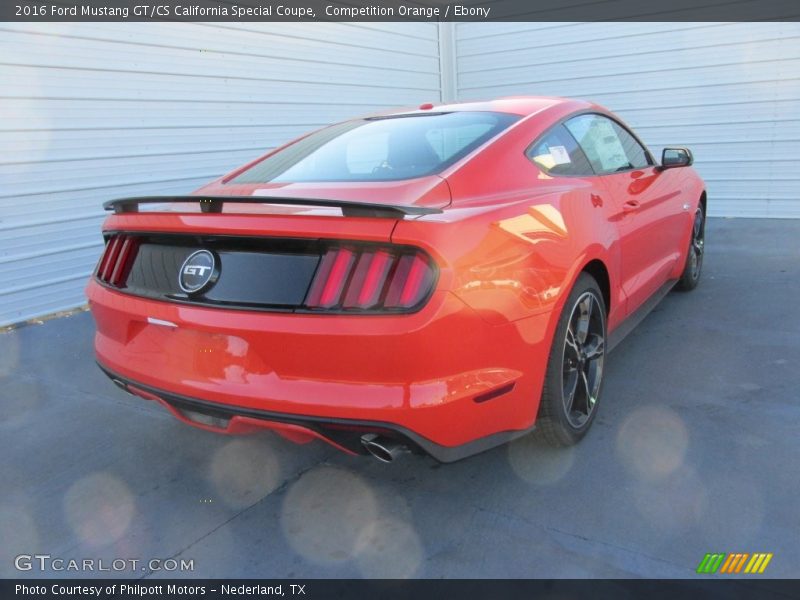 Competition Orange / Ebony 2016 Ford Mustang GT/CS California Special Coupe