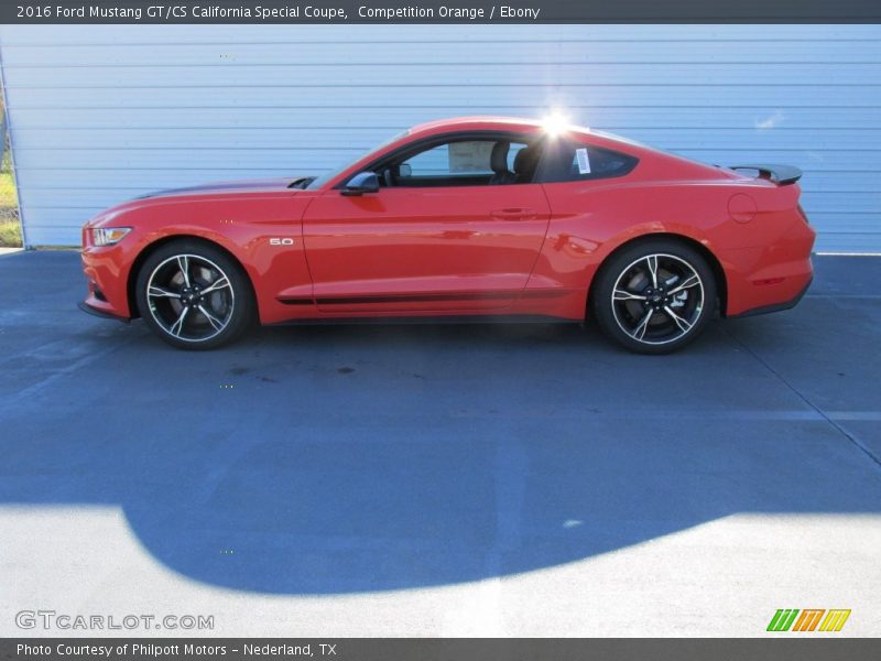Competition Orange / Ebony 2016 Ford Mustang GT/CS California Special Coupe