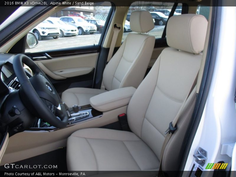 Alpine White / Sand Beige 2016 BMW X3 xDrive28i