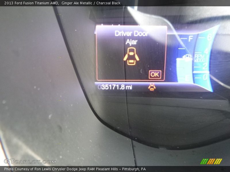 Ginger Ale Metallic / Charcoal Black 2013 Ford Fusion Titanium AWD