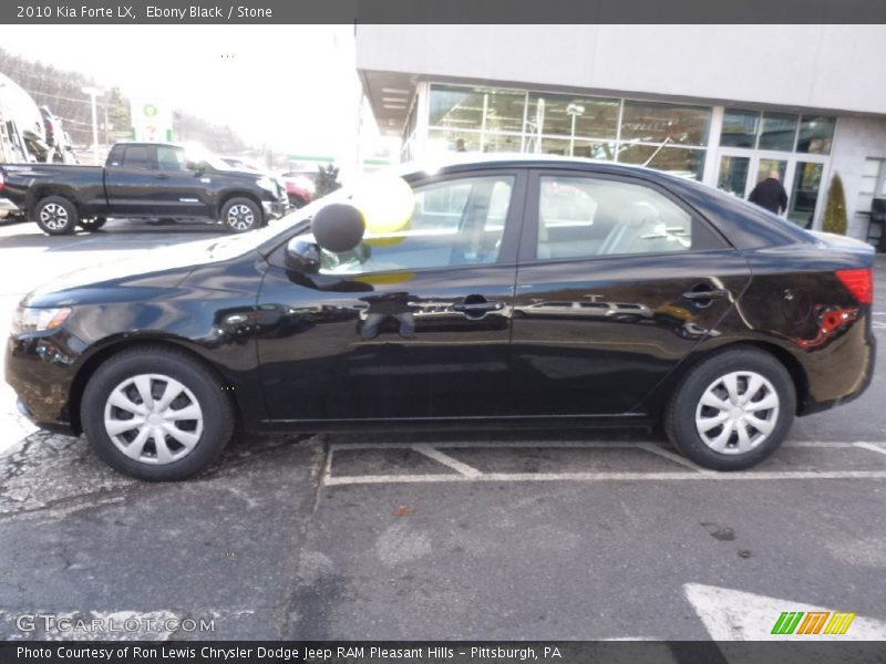 Ebony Black / Stone 2010 Kia Forte LX