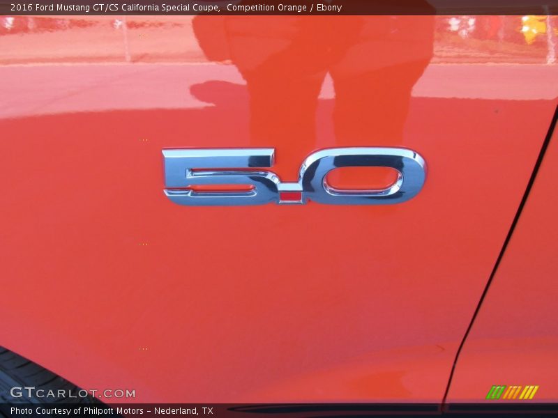Competition Orange / Ebony 2016 Ford Mustang GT/CS California Special Coupe