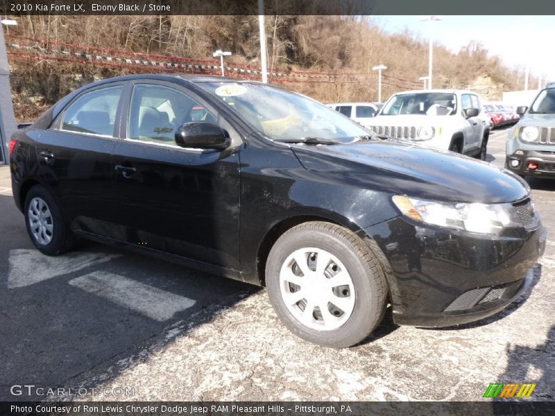 Ebony Black / Stone 2010 Kia Forte LX