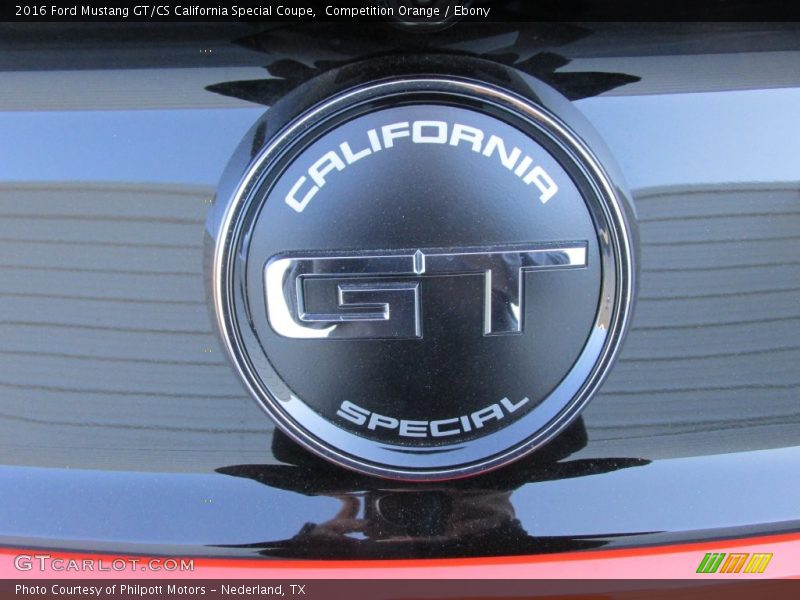 Competition Orange / Ebony 2016 Ford Mustang GT/CS California Special Coupe