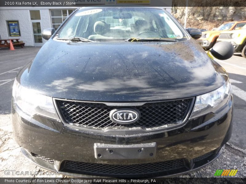 Ebony Black / Stone 2010 Kia Forte LX