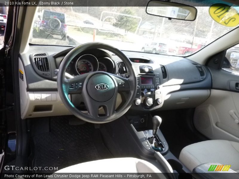 Ebony Black / Stone 2010 Kia Forte LX