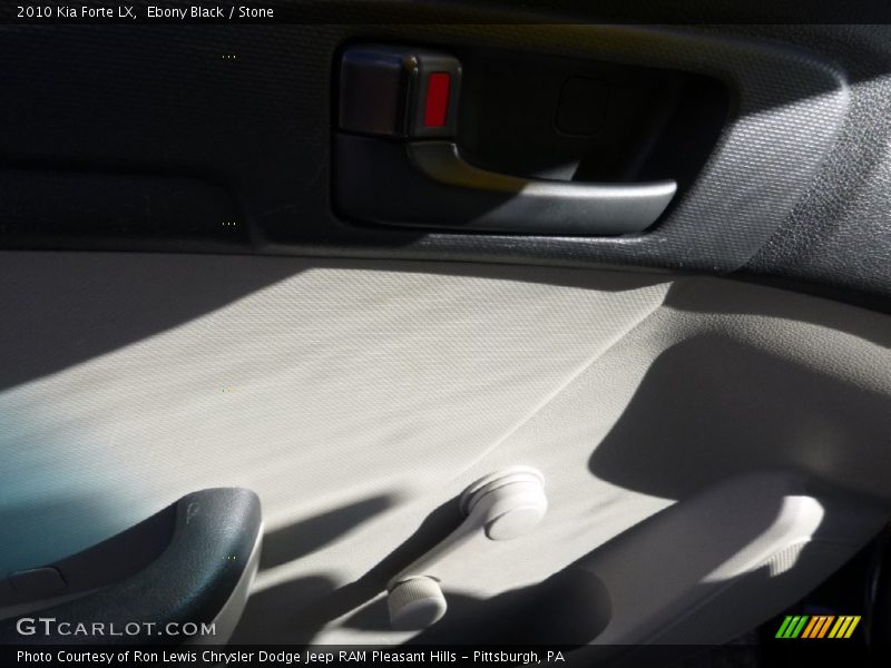 Ebony Black / Stone 2010 Kia Forte LX