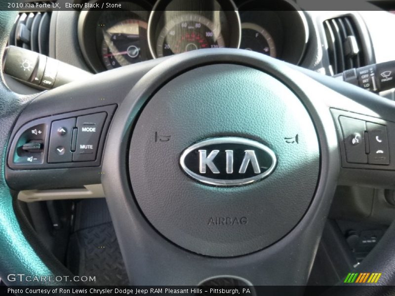 Ebony Black / Stone 2010 Kia Forte LX