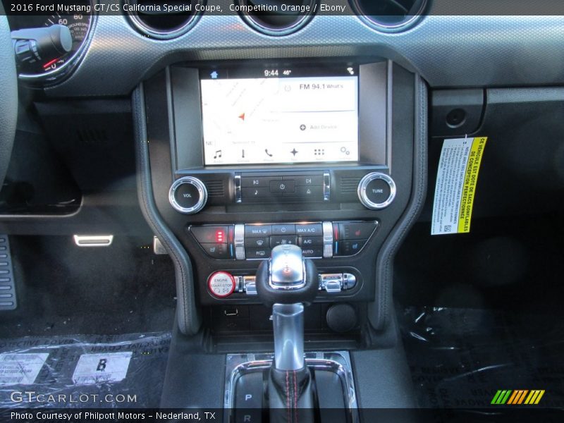 Competition Orange / Ebony 2016 Ford Mustang GT/CS California Special Coupe