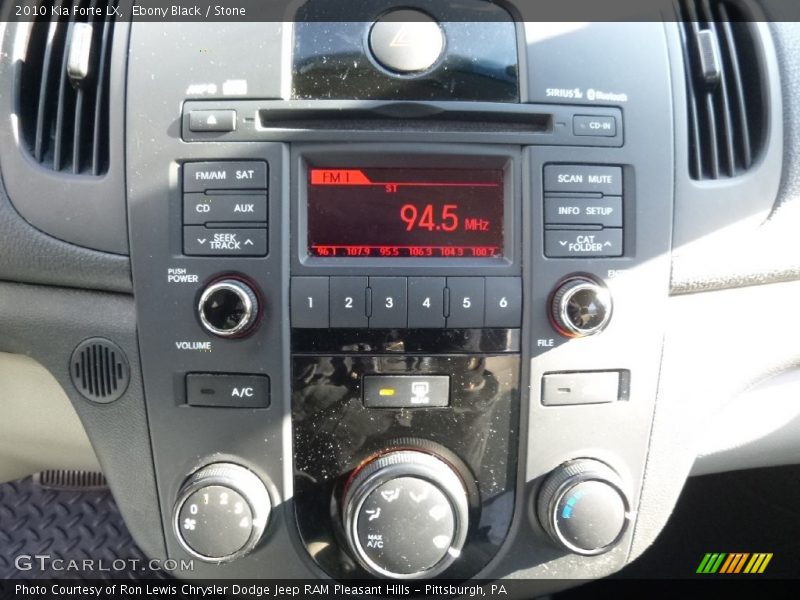 Ebony Black / Stone 2010 Kia Forte LX