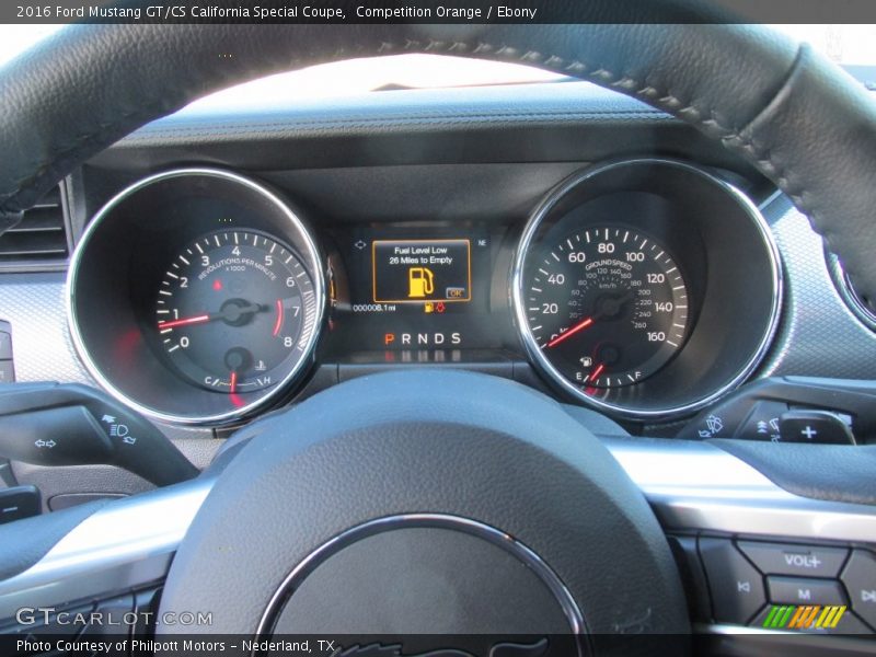 Competition Orange / Ebony 2016 Ford Mustang GT/CS California Special Coupe