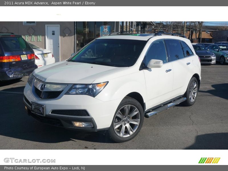 Aspen White Pearl / Ebony 2011 Acura MDX Advance