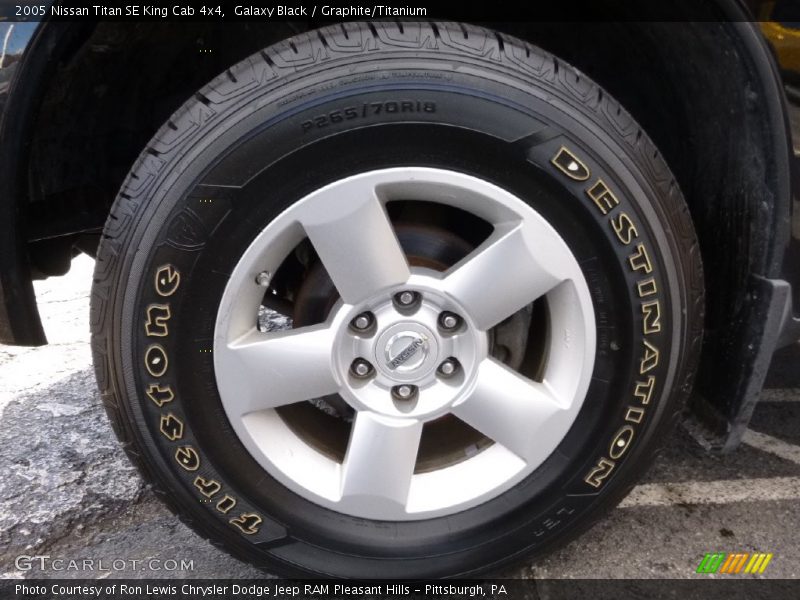 Galaxy Black / Graphite/Titanium 2005 Nissan Titan SE King Cab 4x4