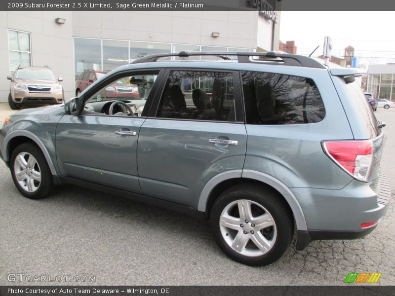 Sage Green Metallic / Platinum 2009 Subaru Forester 2.5 X Limited