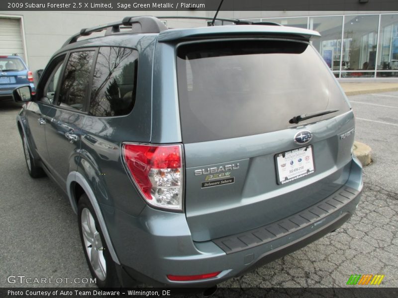 Sage Green Metallic / Platinum 2009 Subaru Forester 2.5 X Limited