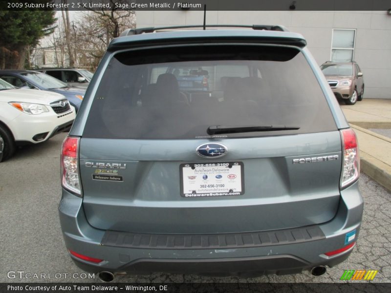 Sage Green Metallic / Platinum 2009 Subaru Forester 2.5 X Limited