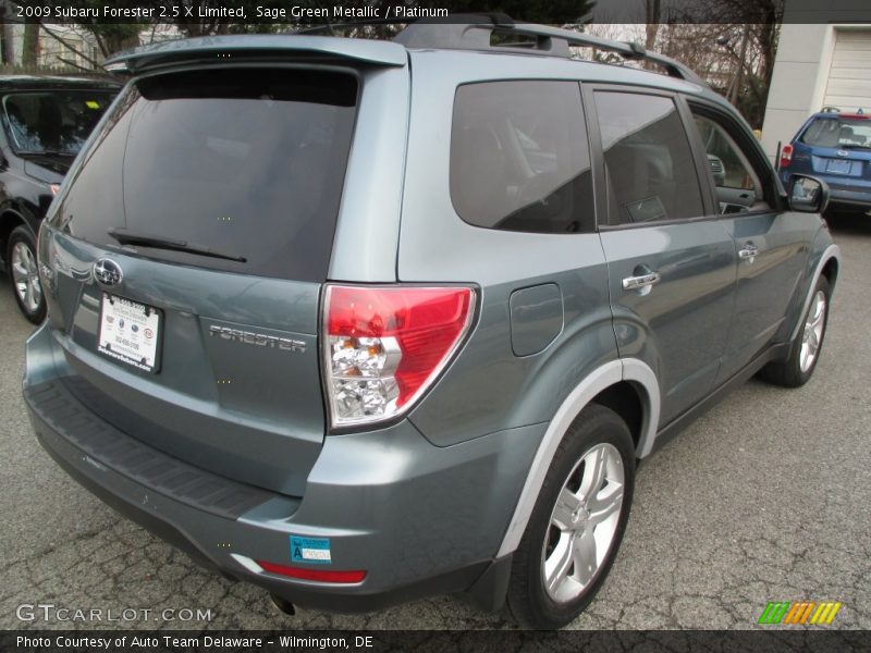 Sage Green Metallic / Platinum 2009 Subaru Forester 2.5 X Limited