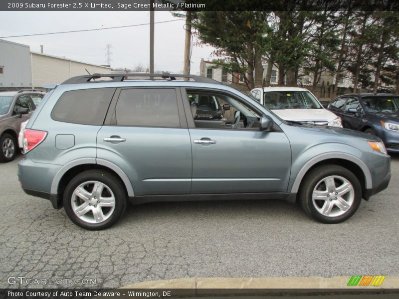 Sage Green Metallic / Platinum 2009 Subaru Forester 2.5 X Limited