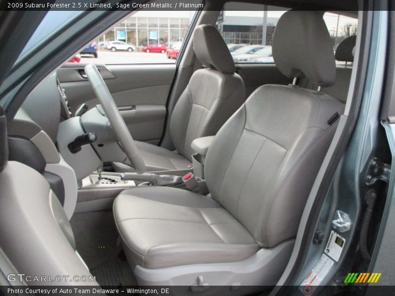 Sage Green Metallic / Platinum 2009 Subaru Forester 2.5 X Limited