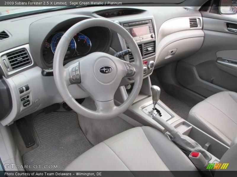 Sage Green Metallic / Platinum 2009 Subaru Forester 2.5 X Limited