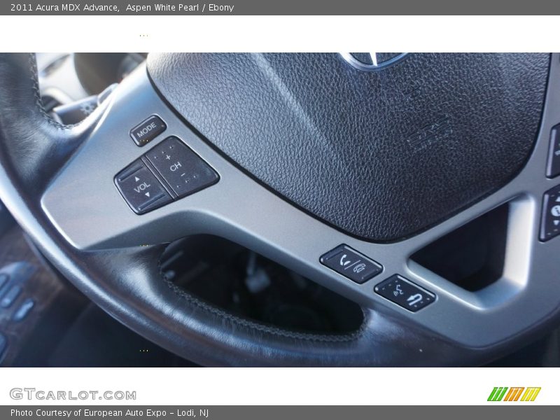 Aspen White Pearl / Ebony 2011 Acura MDX Advance