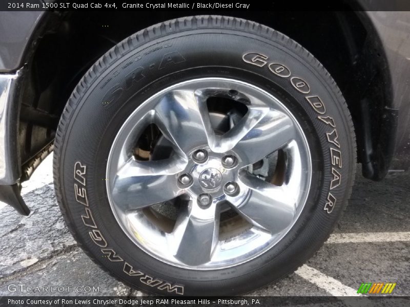 Granite Crystal Metallic / Black/Diesel Gray 2014 Ram 1500 SLT Quad Cab 4x4