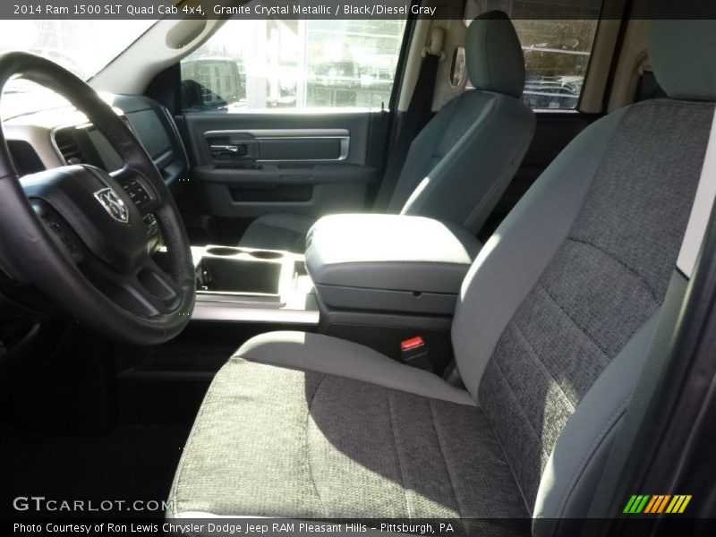 Granite Crystal Metallic / Black/Diesel Gray 2014 Ram 1500 SLT Quad Cab 4x4