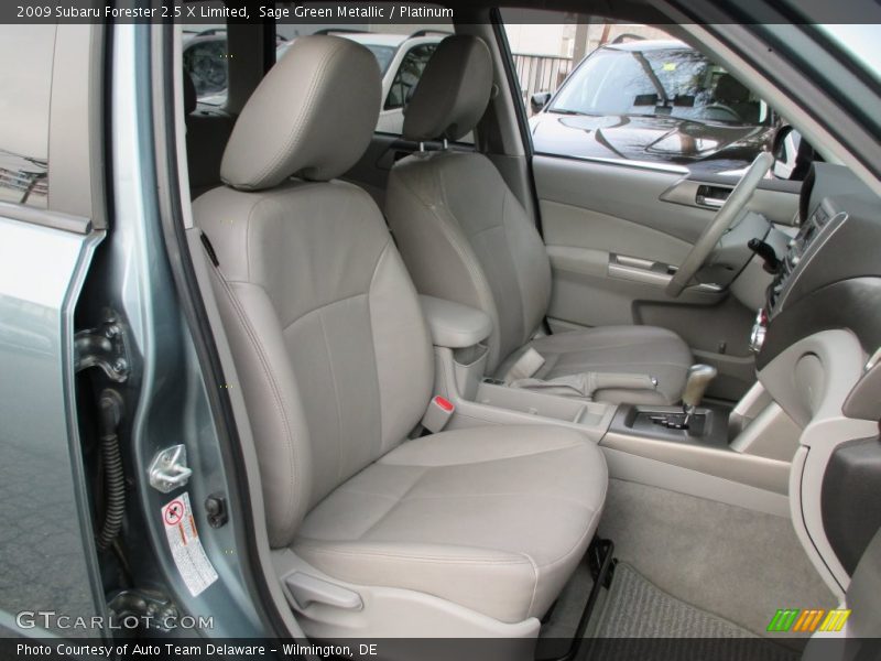 Sage Green Metallic / Platinum 2009 Subaru Forester 2.5 X Limited
