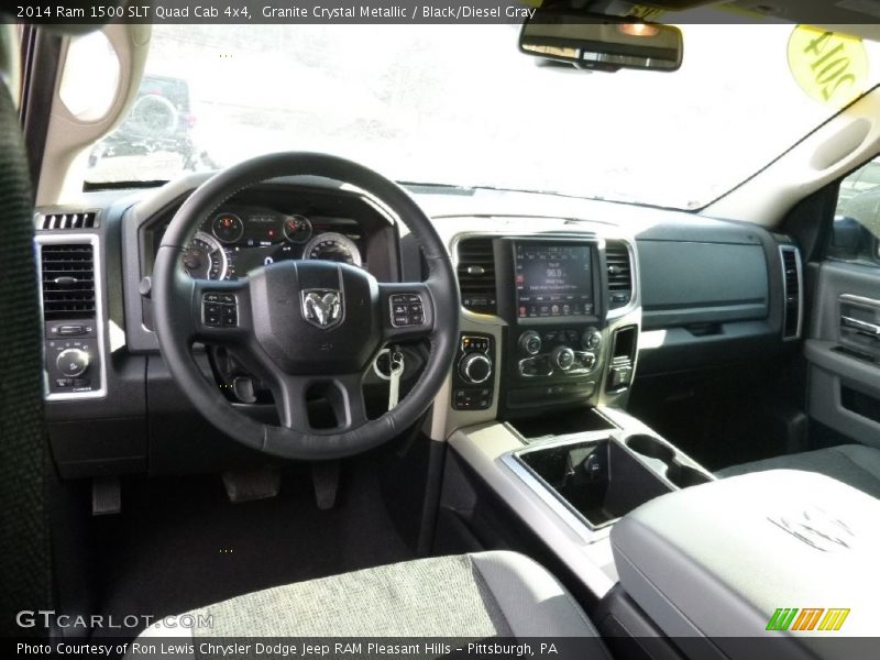 Granite Crystal Metallic / Black/Diesel Gray 2014 Ram 1500 SLT Quad Cab 4x4