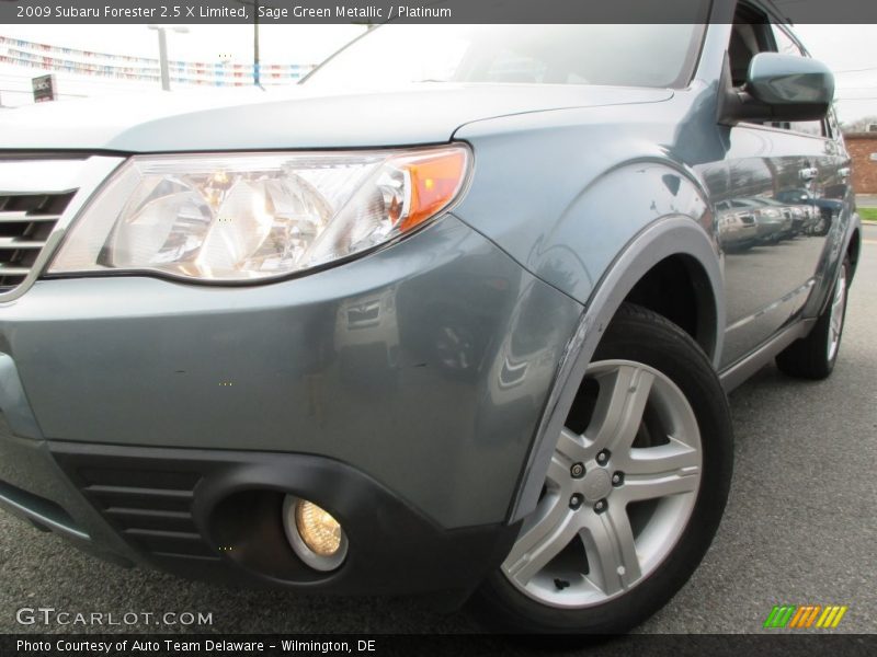 Sage Green Metallic / Platinum 2009 Subaru Forester 2.5 X Limited