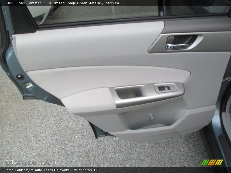 Sage Green Metallic / Platinum 2009 Subaru Forester 2.5 X Limited