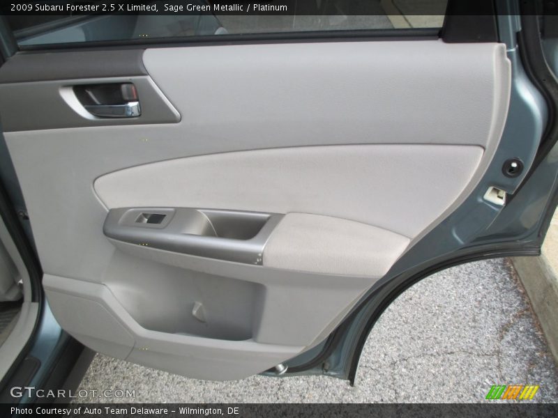 Sage Green Metallic / Platinum 2009 Subaru Forester 2.5 X Limited