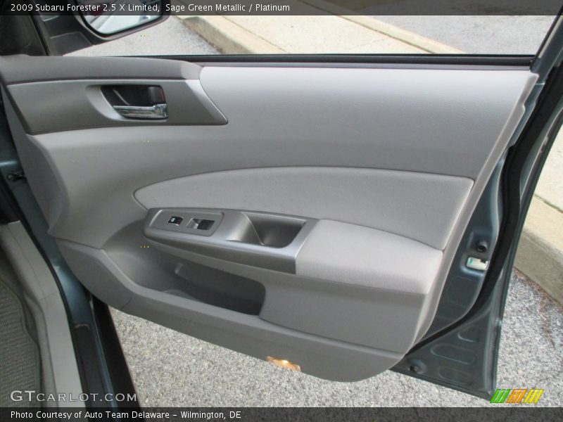 Sage Green Metallic / Platinum 2009 Subaru Forester 2.5 X Limited