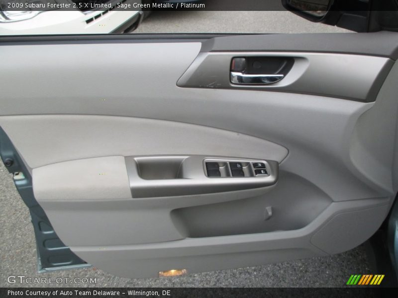 Sage Green Metallic / Platinum 2009 Subaru Forester 2.5 X Limited