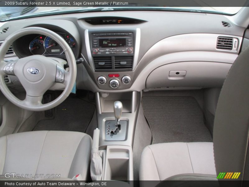 Sage Green Metallic / Platinum 2009 Subaru Forester 2.5 X Limited