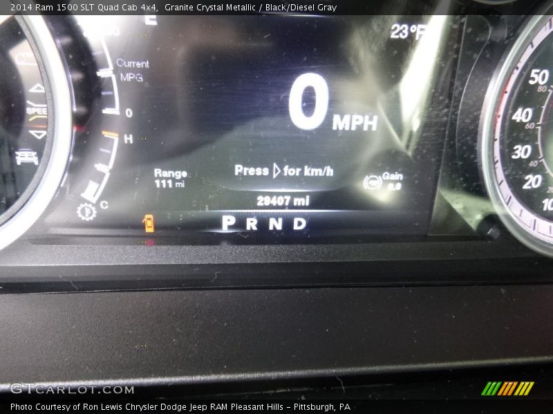 Granite Crystal Metallic / Black/Diesel Gray 2014 Ram 1500 SLT Quad Cab 4x4