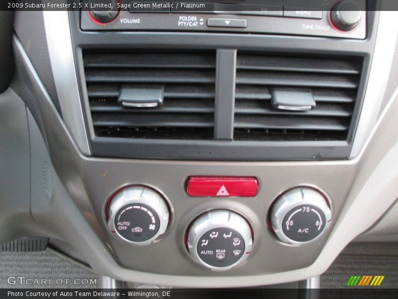 Sage Green Metallic / Platinum 2009 Subaru Forester 2.5 X Limited