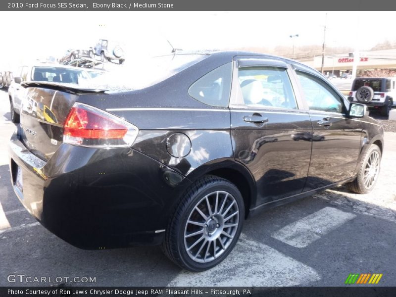 Ebony Black / Medium Stone 2010 Ford Focus SES Sedan
