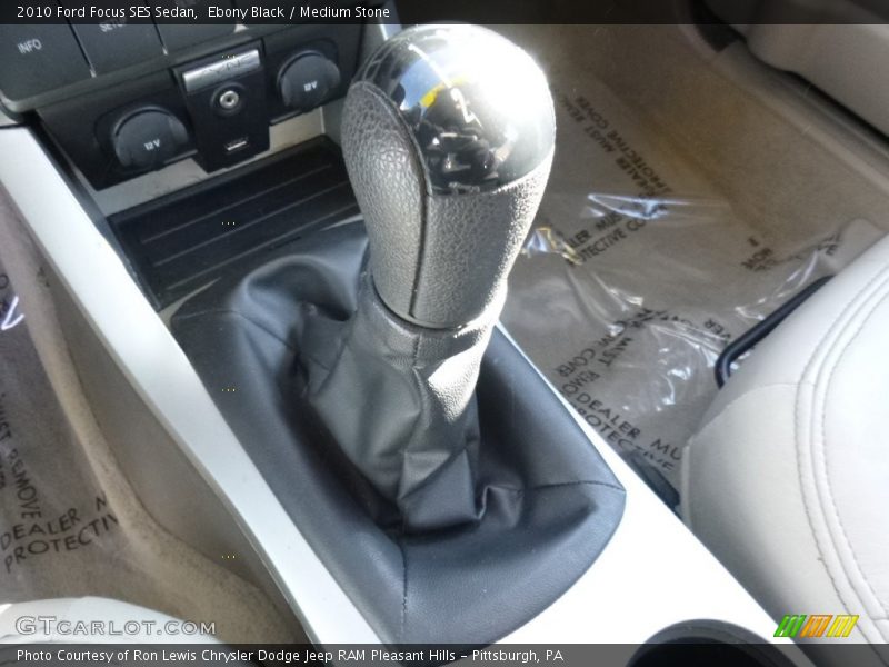 Ebony Black / Medium Stone 2010 Ford Focus SES Sedan