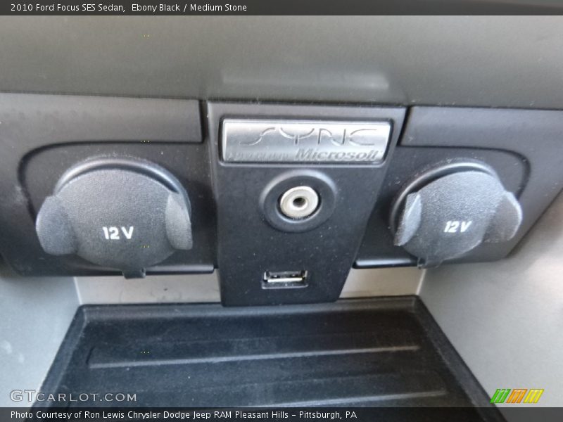 Ebony Black / Medium Stone 2010 Ford Focus SES Sedan